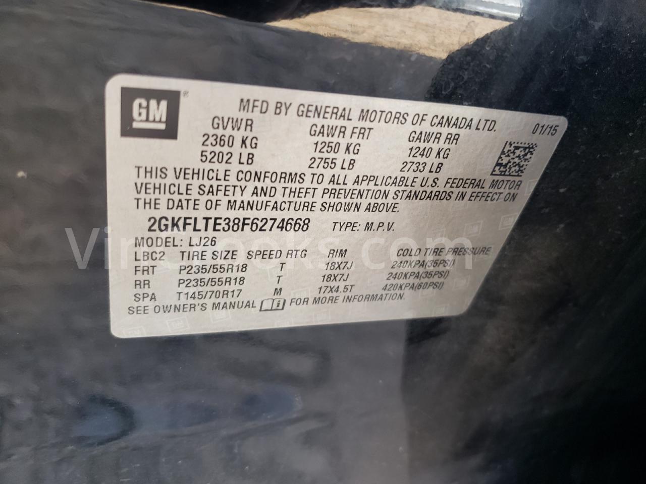 2GKFLTE38F6274668