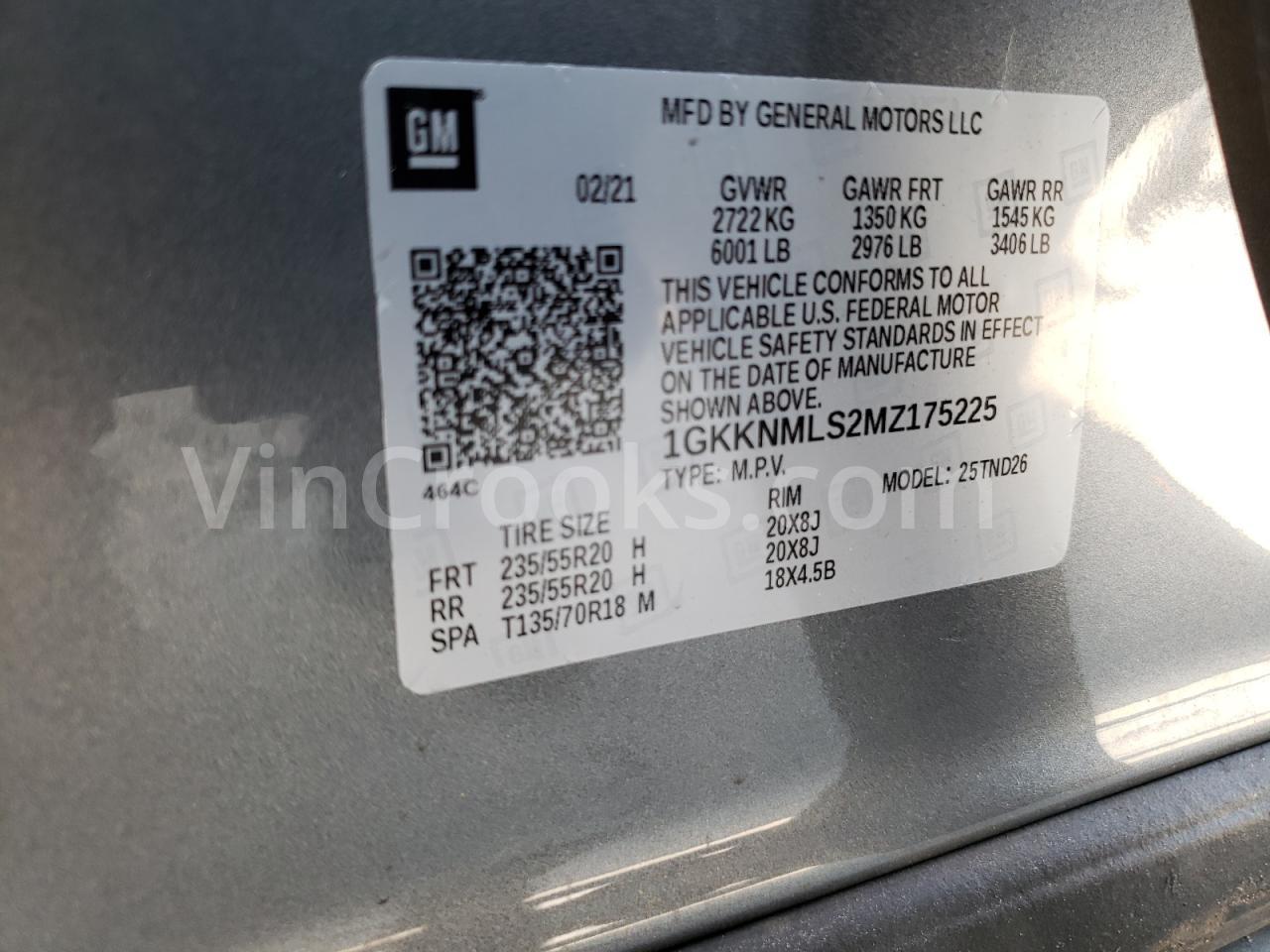 1GKKNMLS2MZ175225