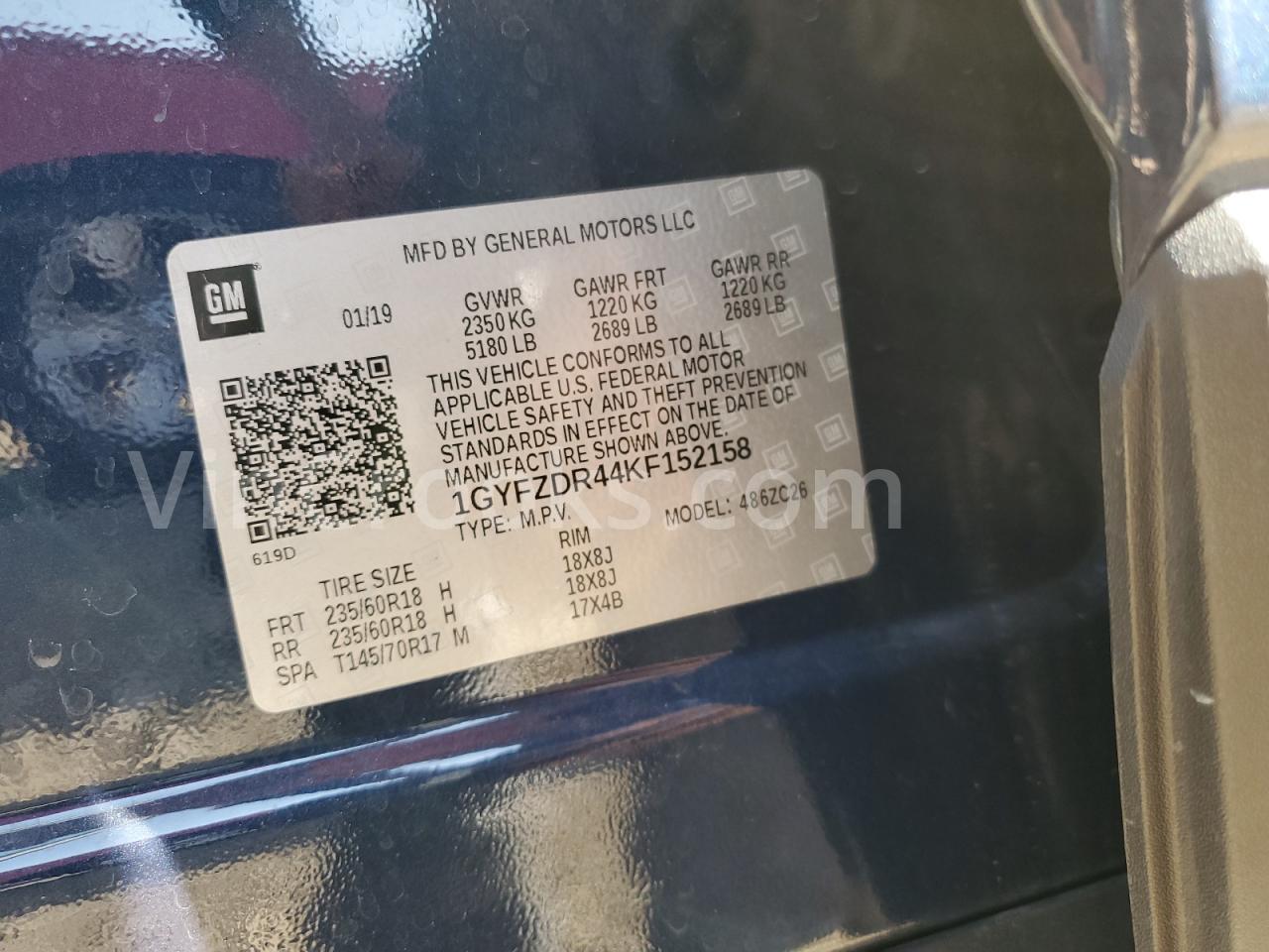 1GYFZDR44KF152158