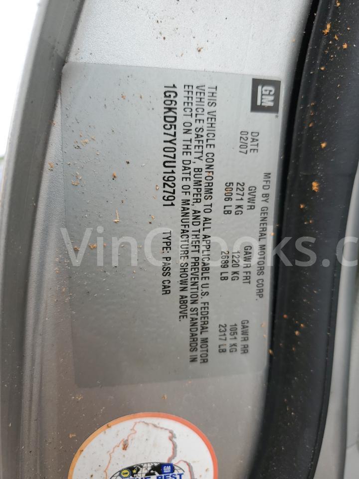 1G6KD57Y07U192791