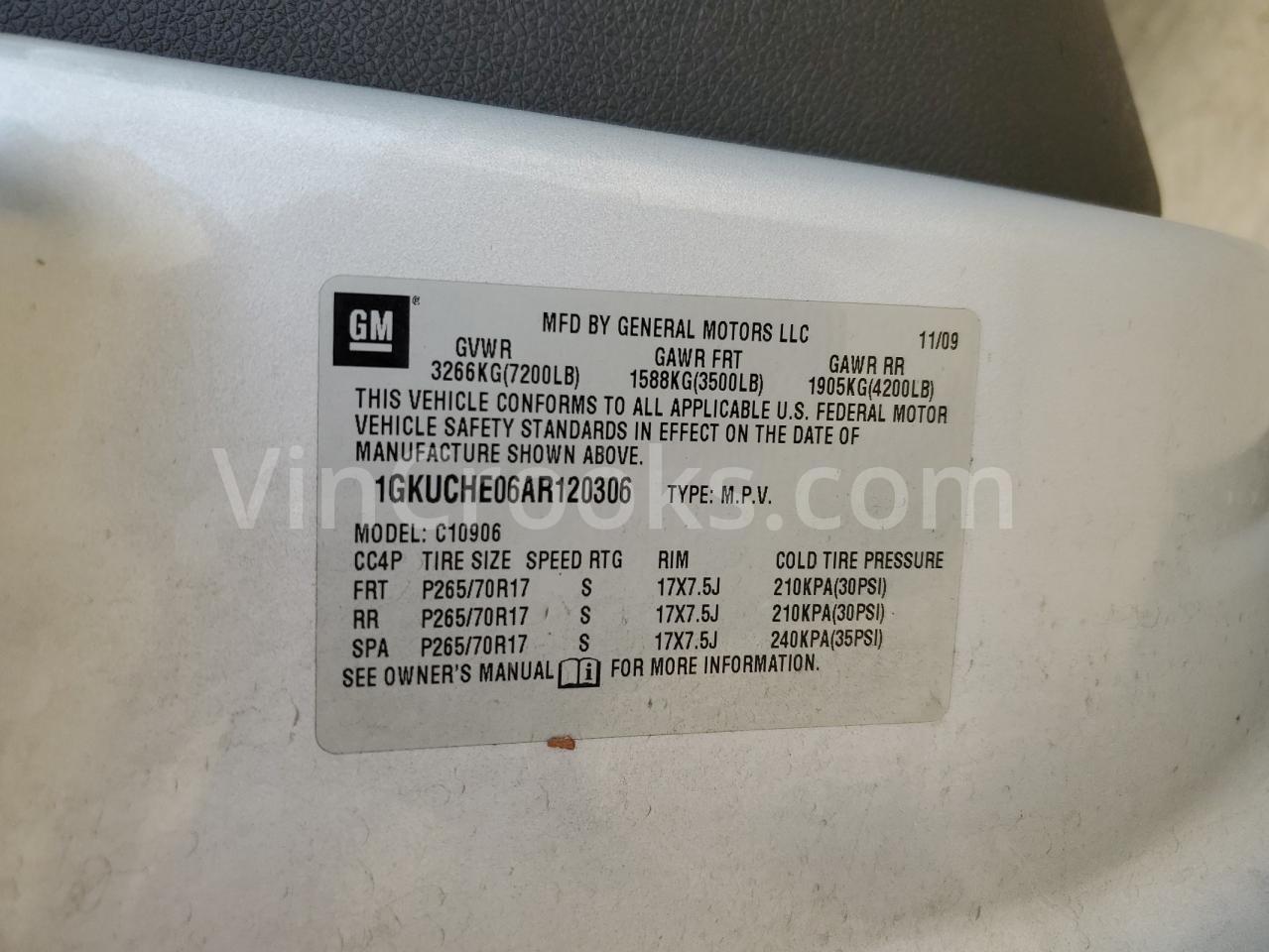 1GKUCHE06AR120306