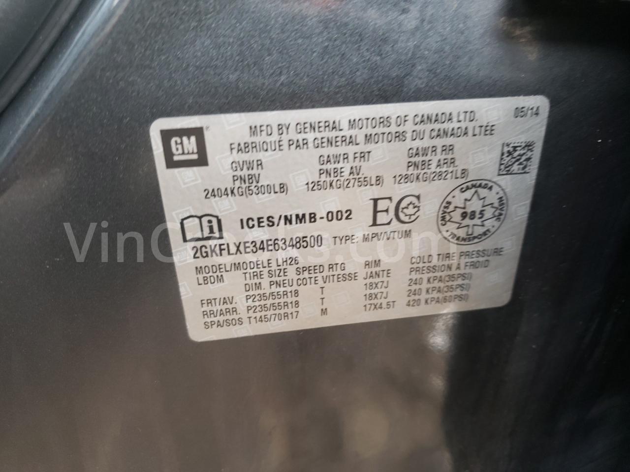 2GKFLXE34E6348500