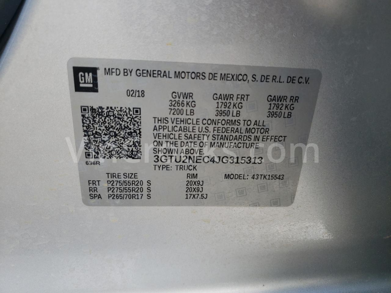 3GTU2NEC4JG315313