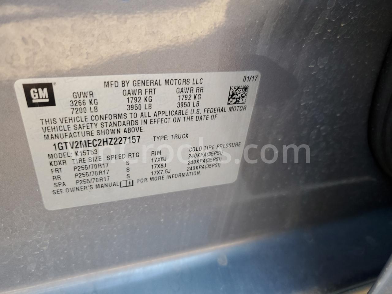 1GTV2MEC2HZ227157