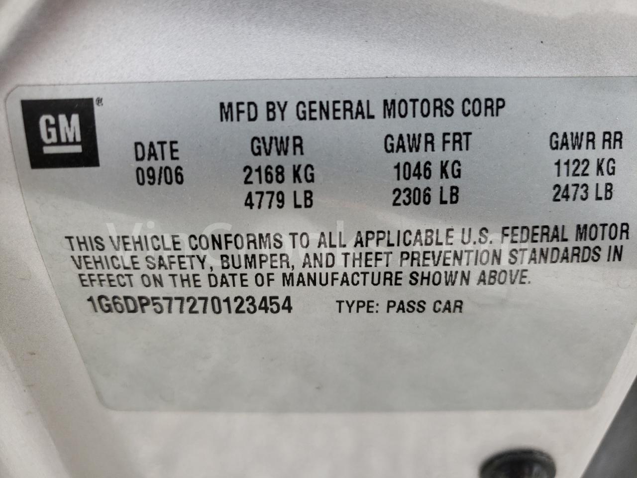 1G6DP577270123454