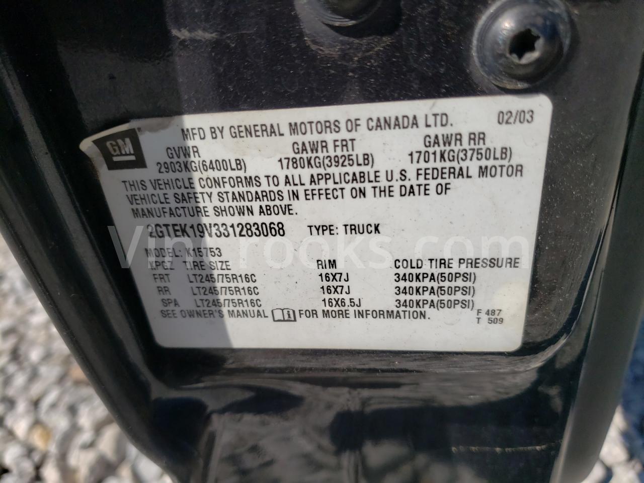 2GTEK19V331283068