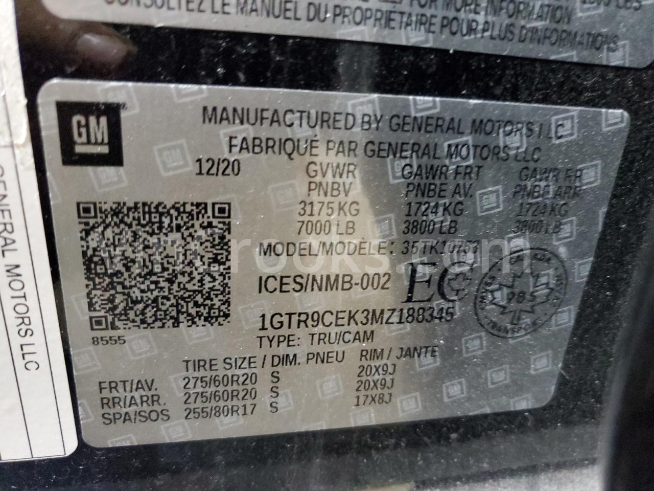 1GTR9CEK3MZ188345