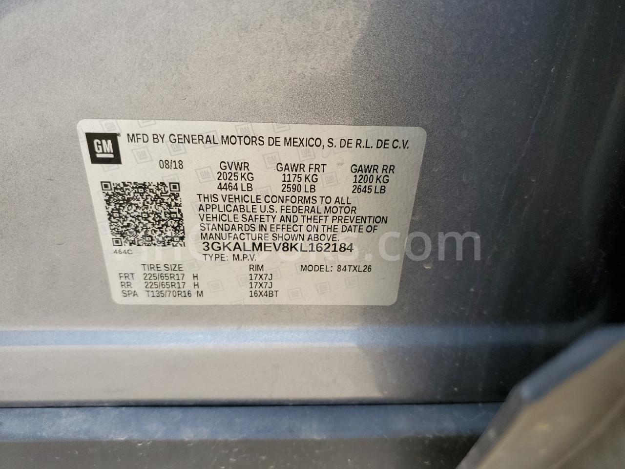 3GKALMEV8KL162184