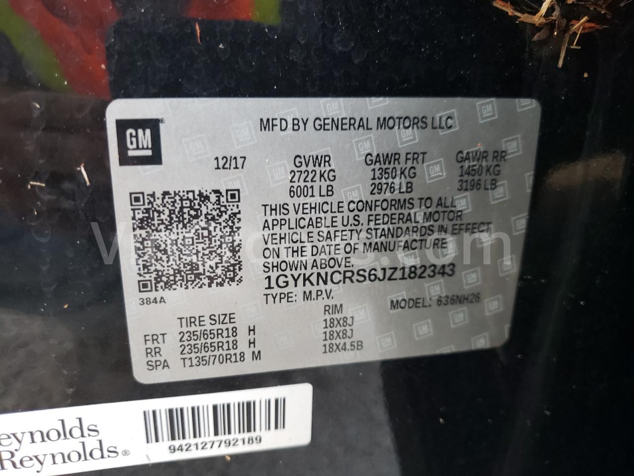 1GYKNCRS6JZ182343