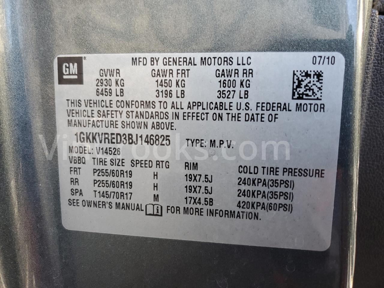 1GKKVRED3BJ146825