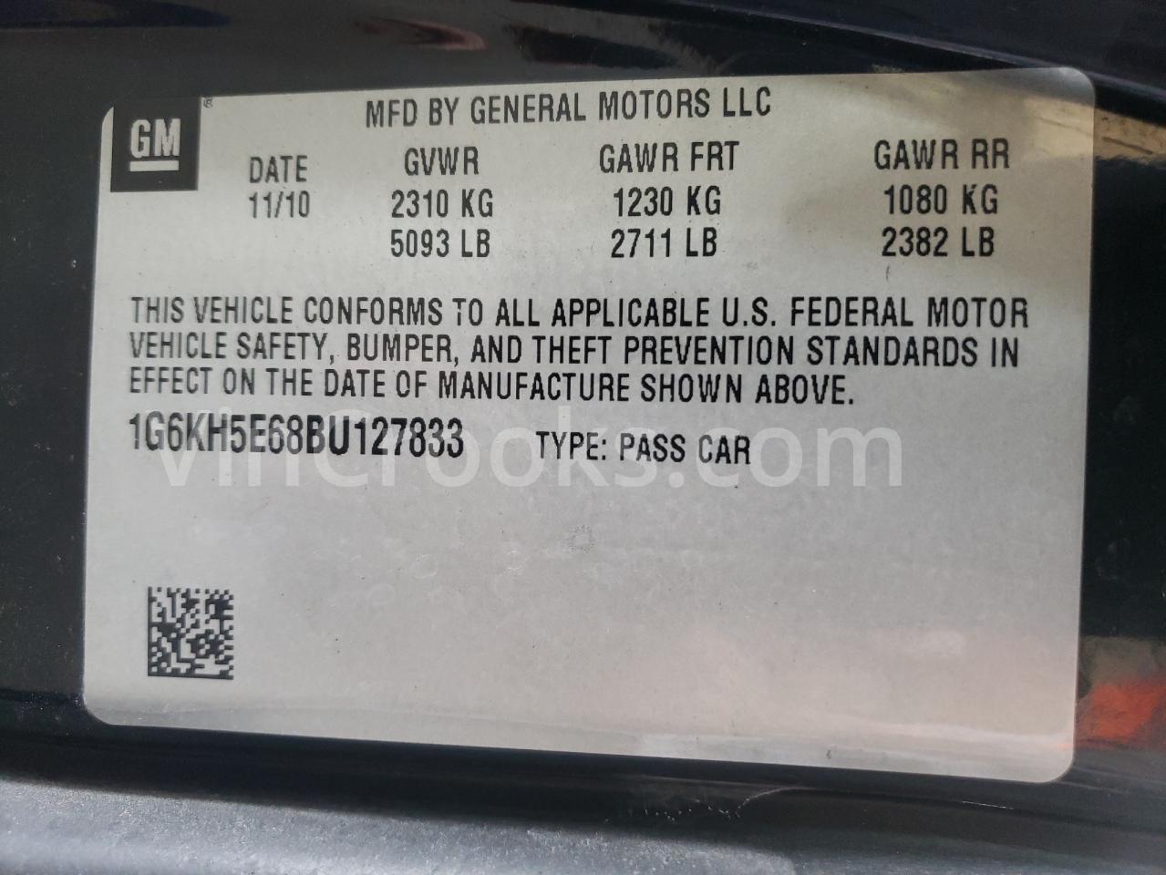 1G6KH5E68BU127833