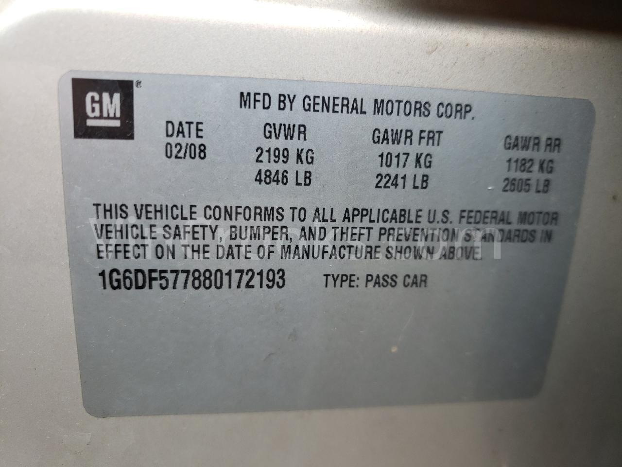 1G6DF577880172193