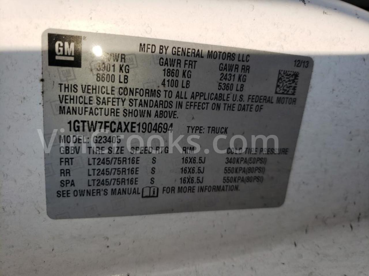 1GTW7FCAXE1904694