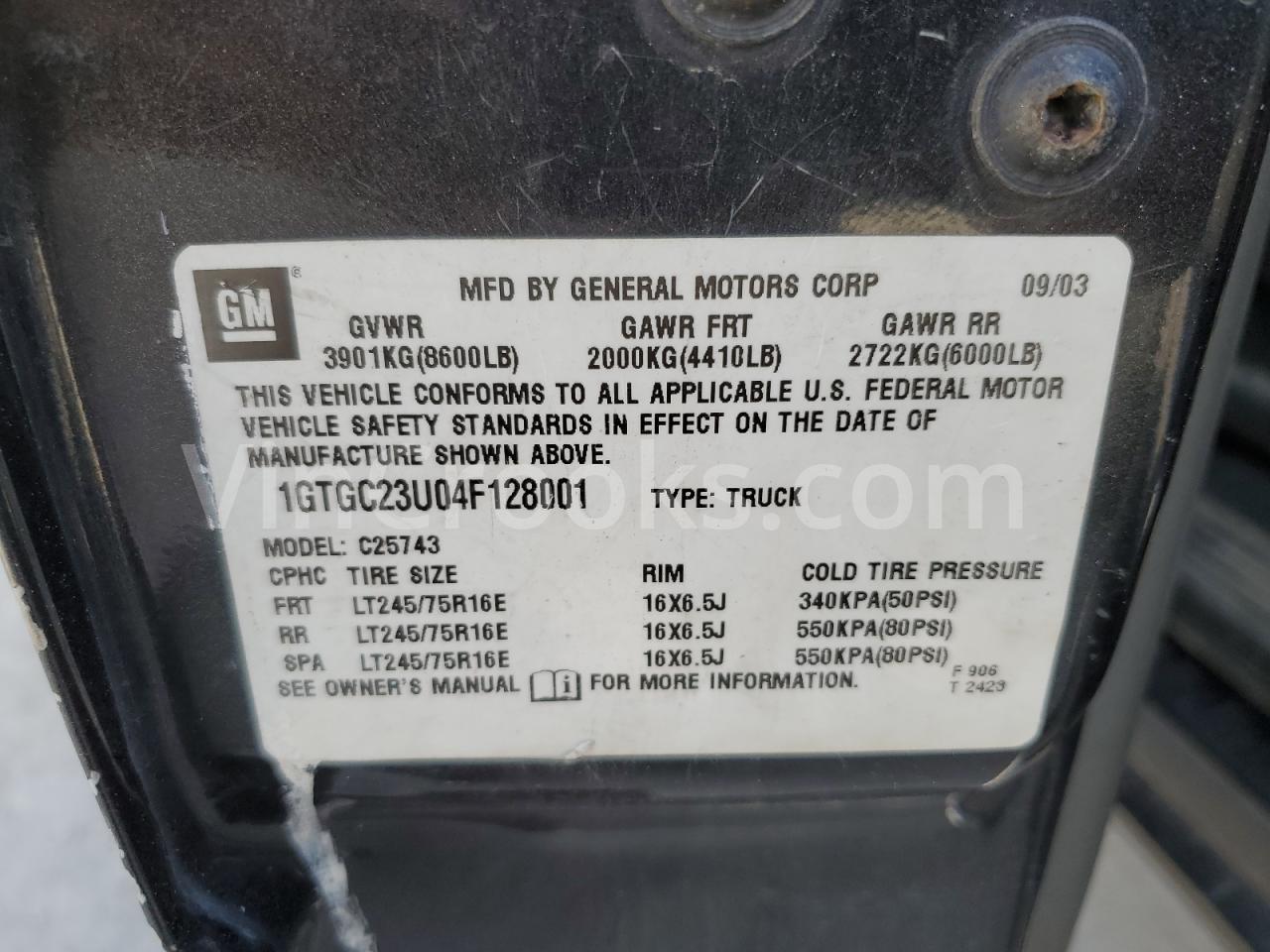 1GTGC23U04F128001