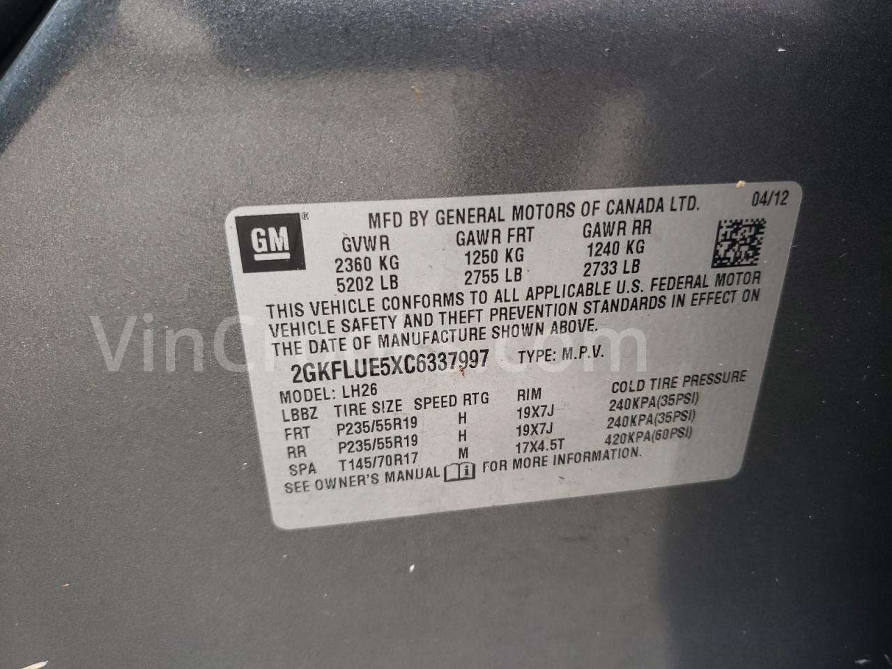 2GKFLUE5XC6337997