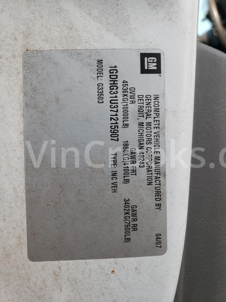 1GDHG31U371215907