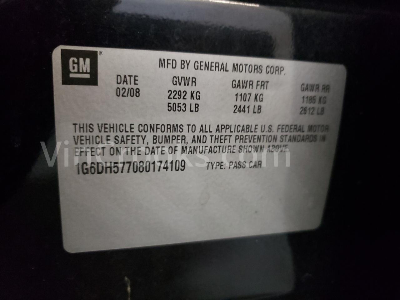 1G6DH577080174109