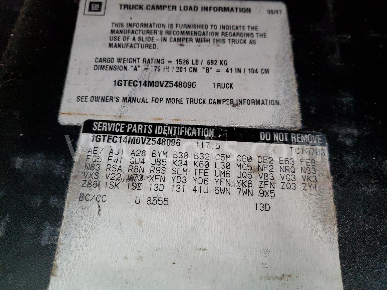 1GTEC14M0VZ548096