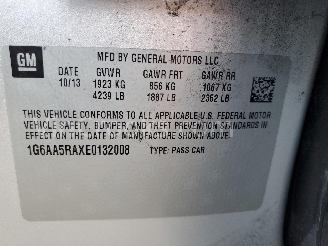 1G6AA5RAXE0132008