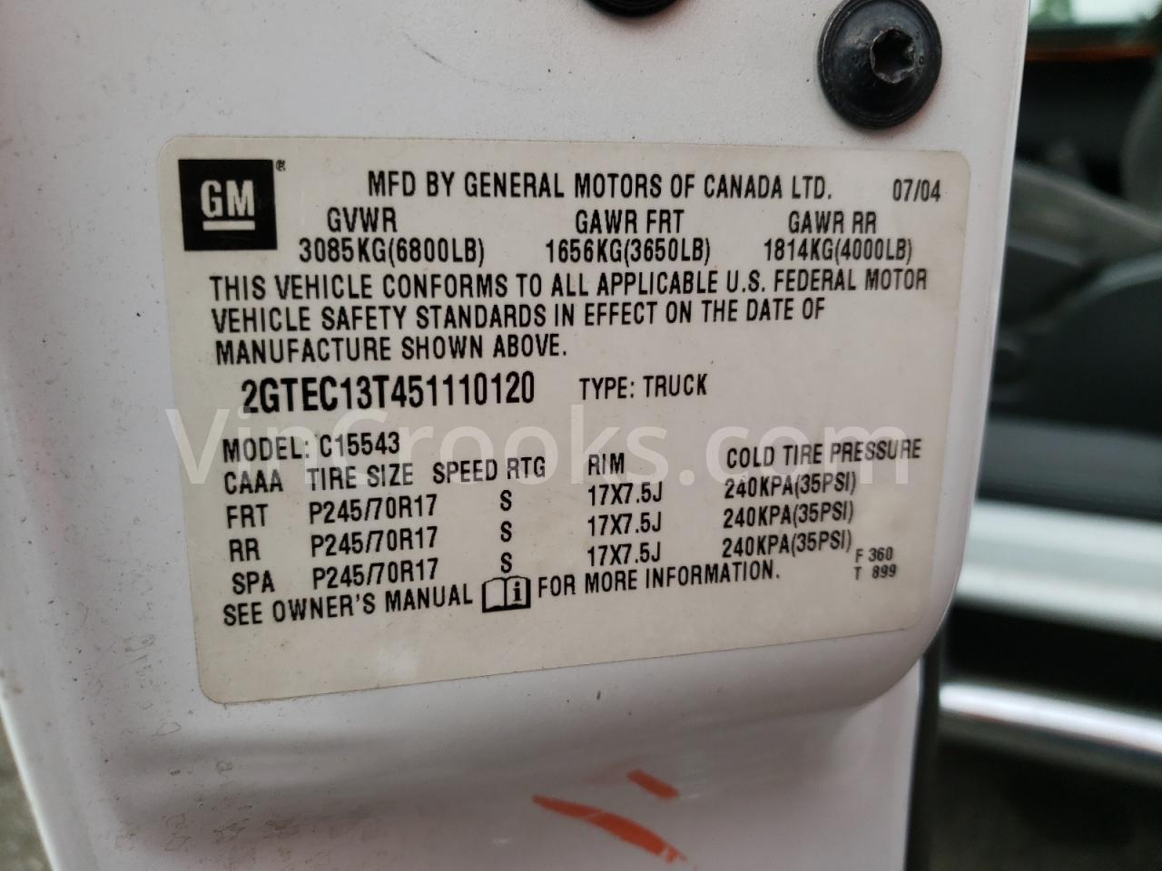 2GTEC13T451110120