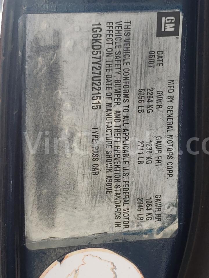 1G6KD57Y27U221515