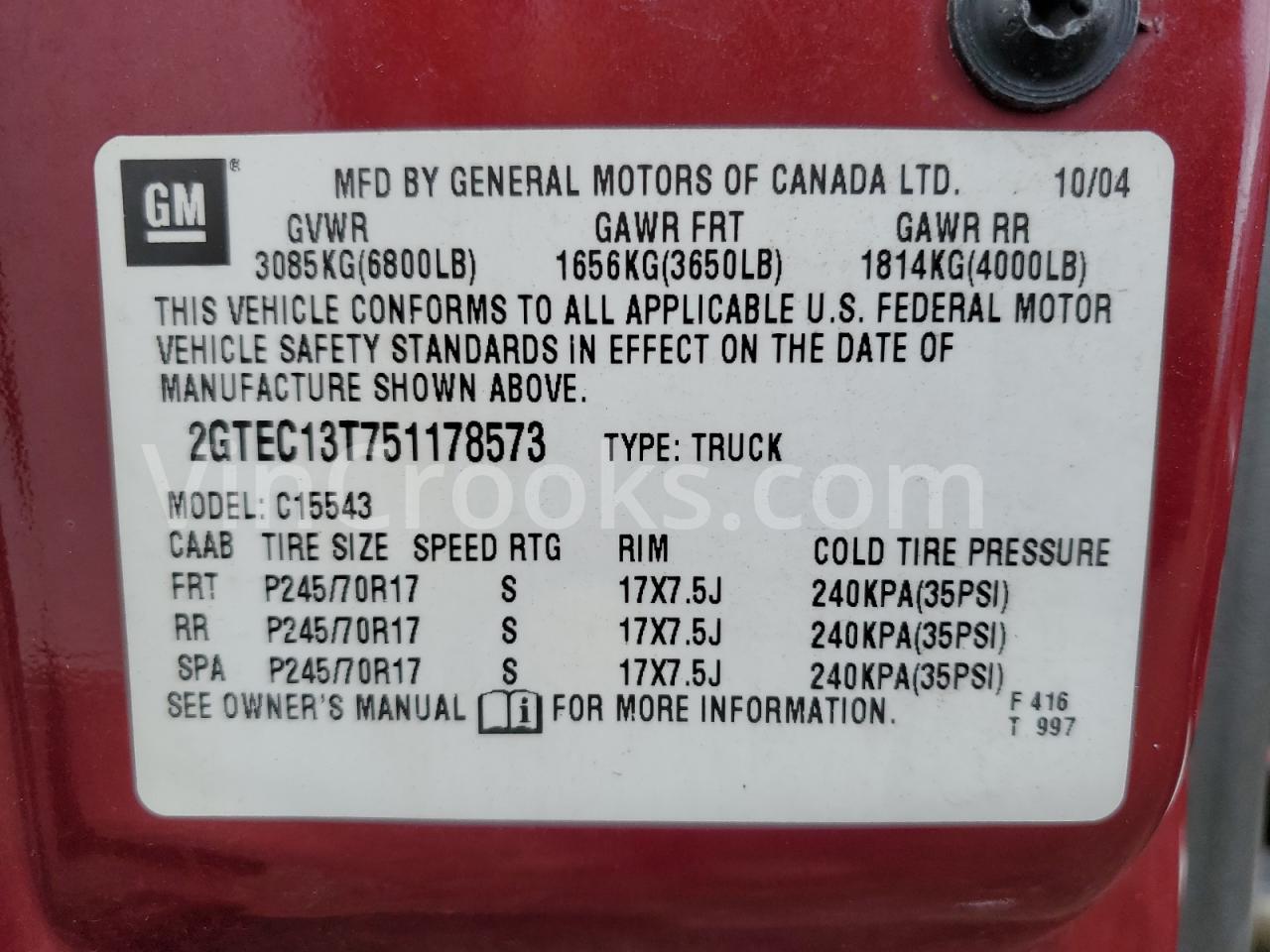 2GTEC13T751178573