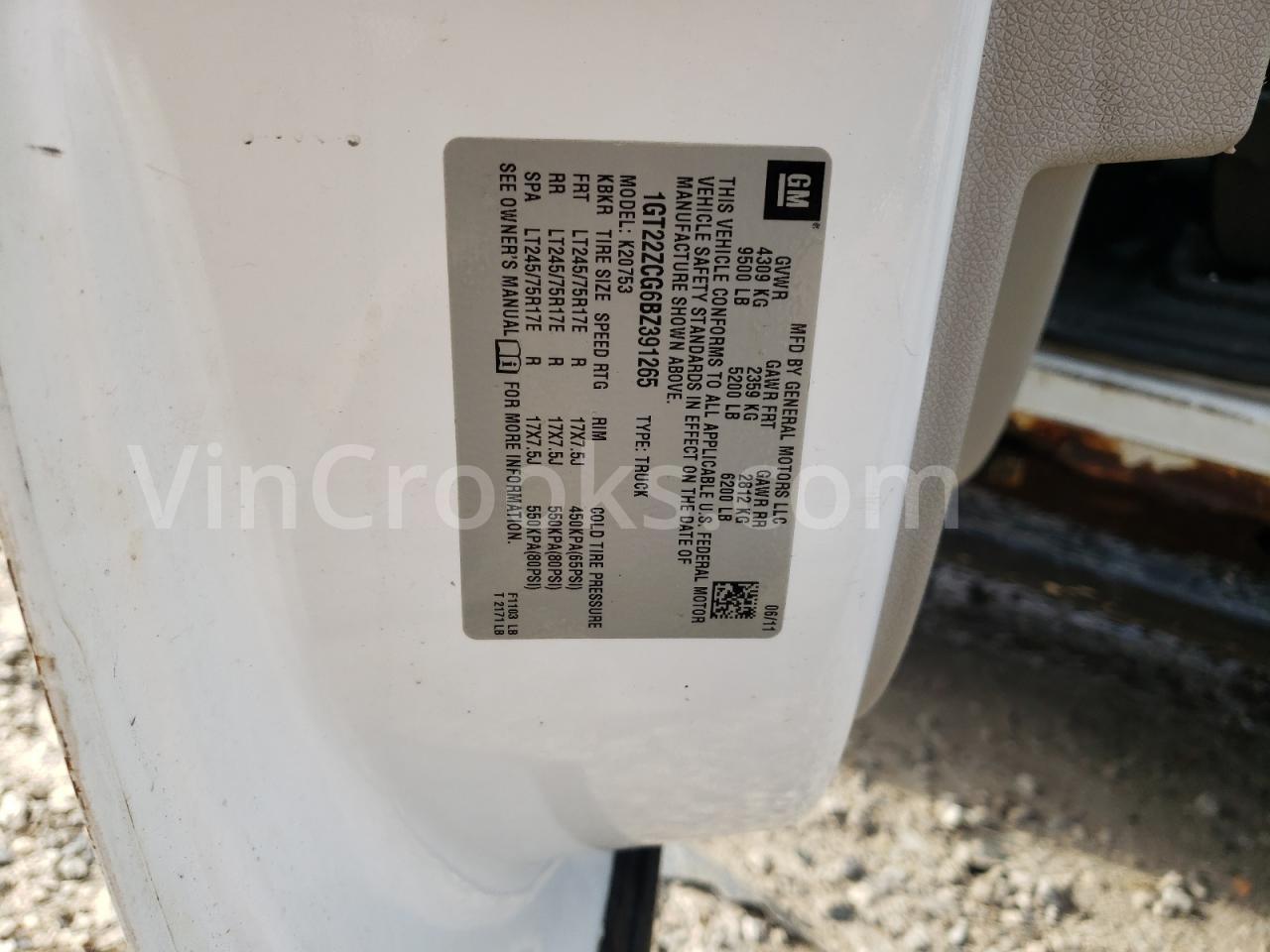 1GT22ZCG6BZ391265