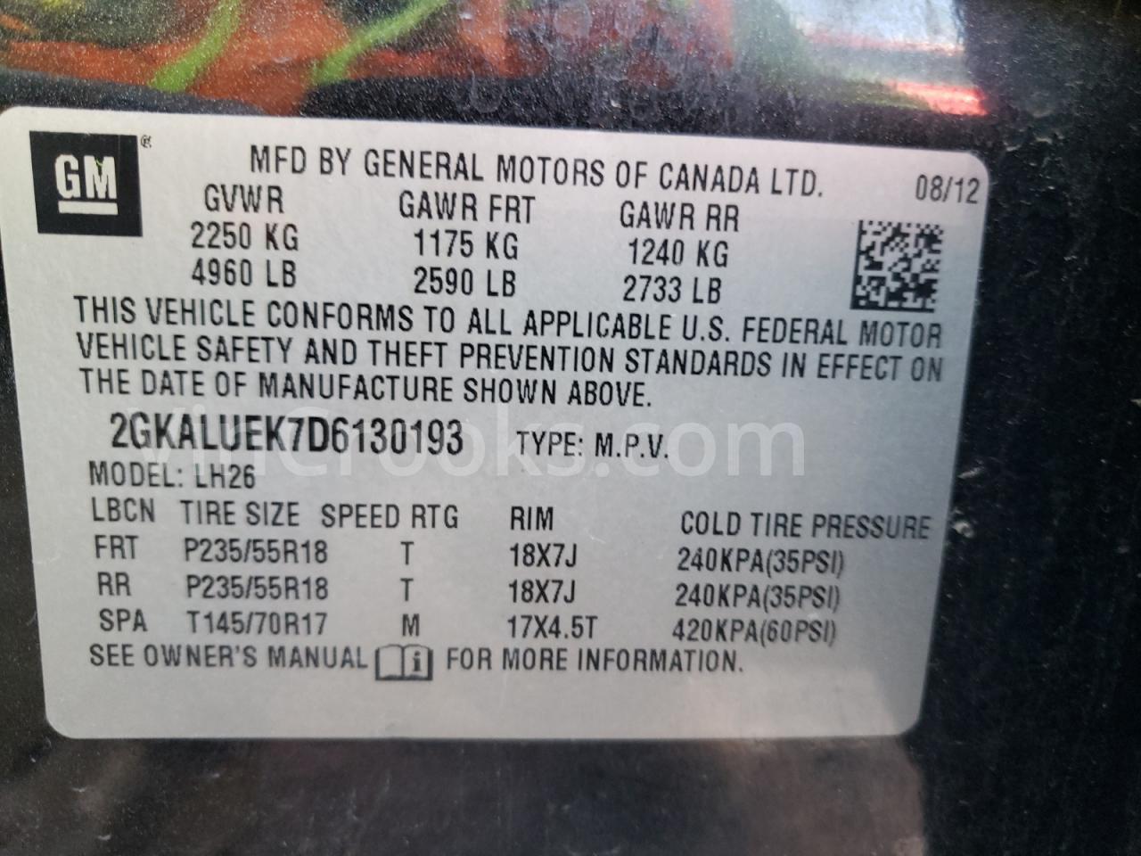 2GKALUEK7D6130193