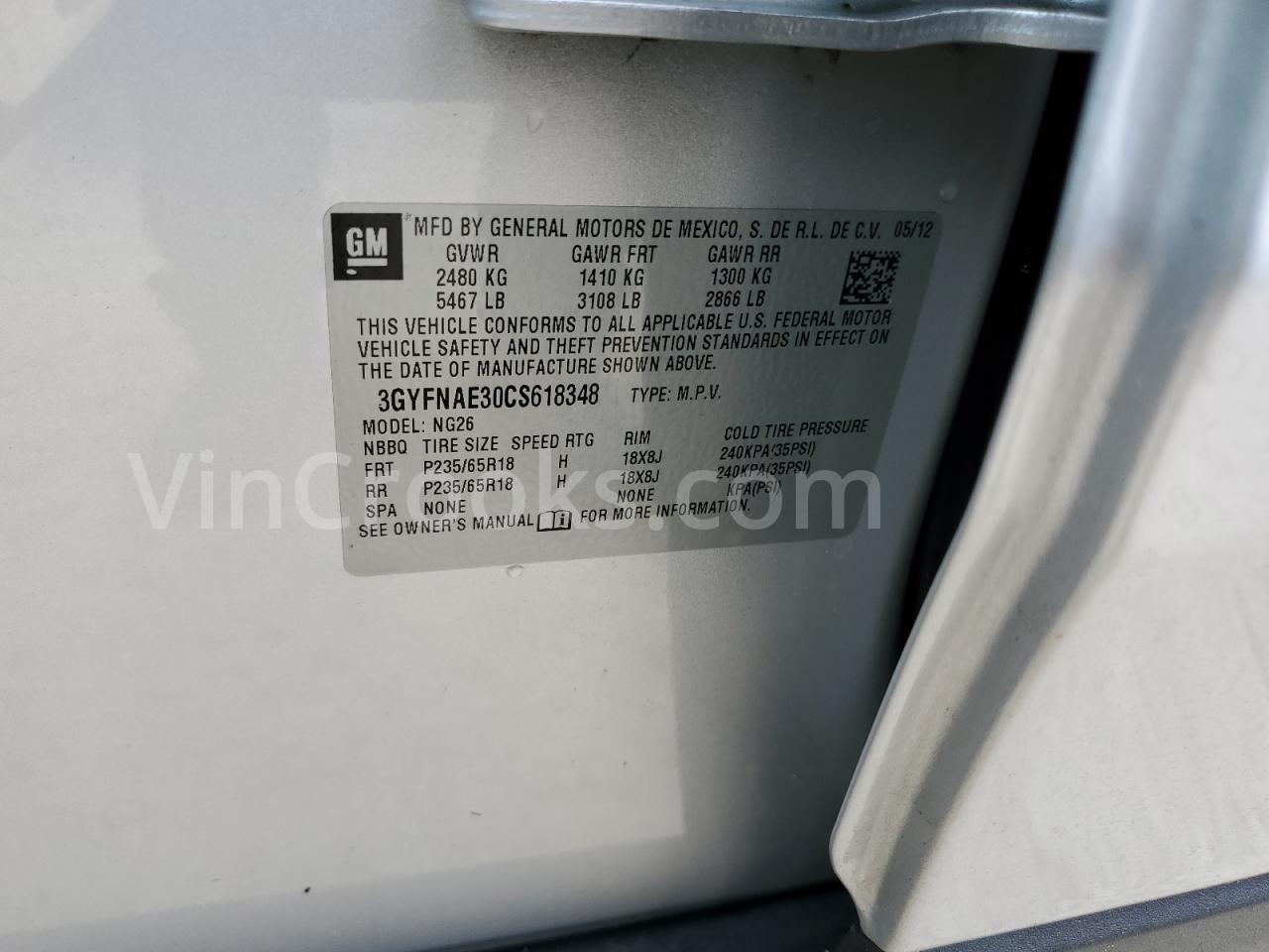 3GYFNAE30CS618348
