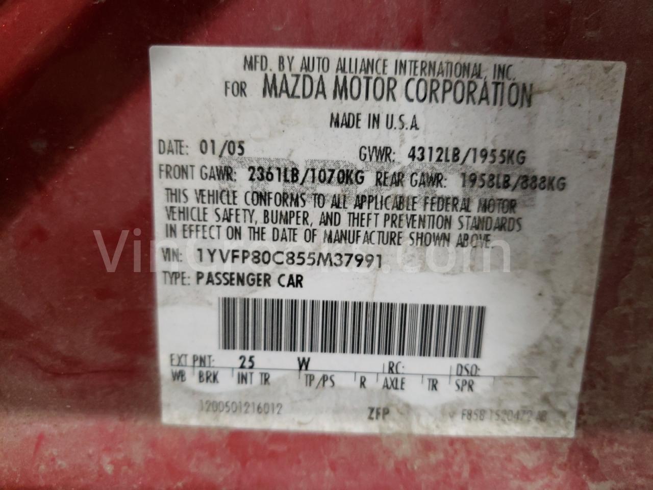 1YVFP80C855M37991