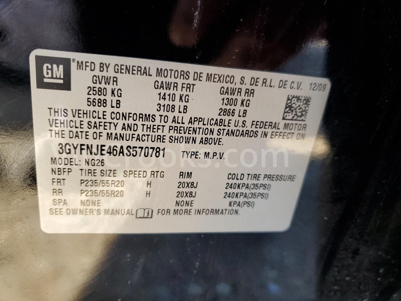 3GYFNJE46AS570781