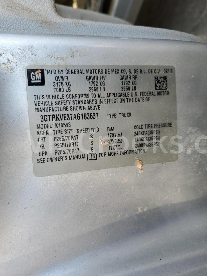 3GTRKVE37AG183637