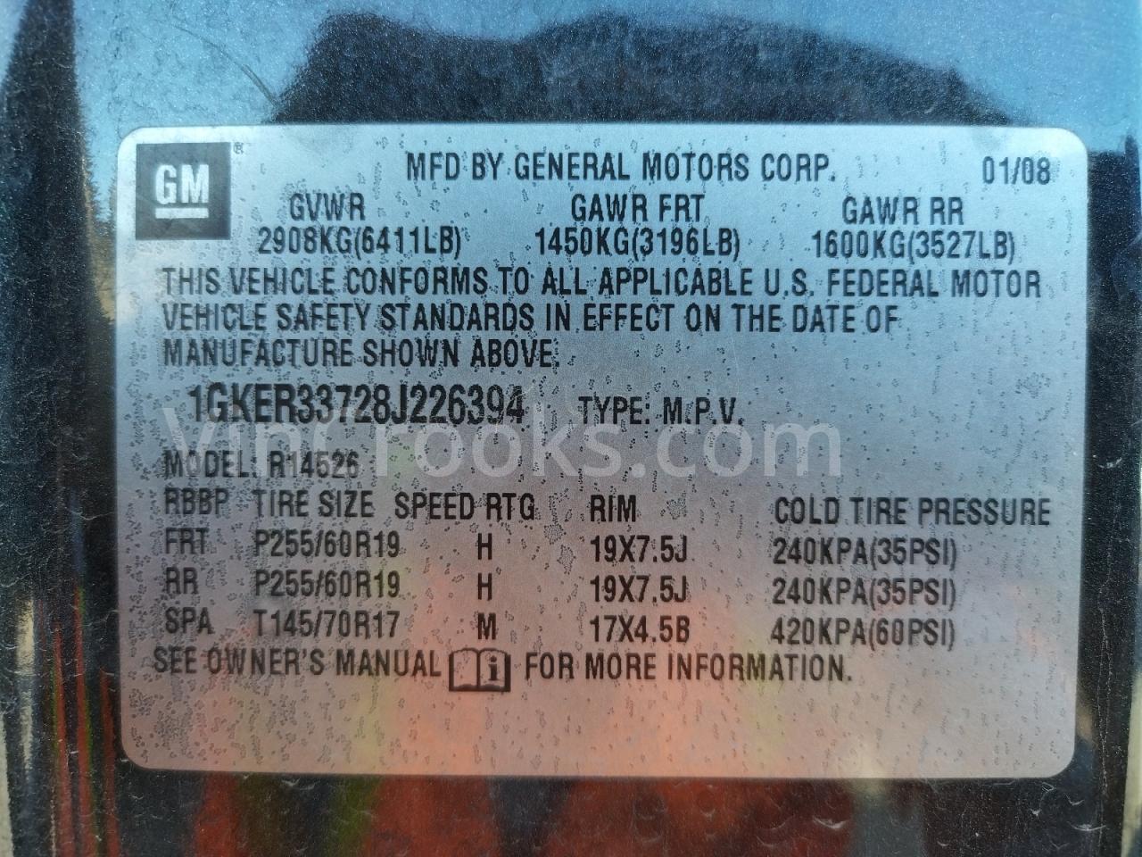 1GKER33728J226394