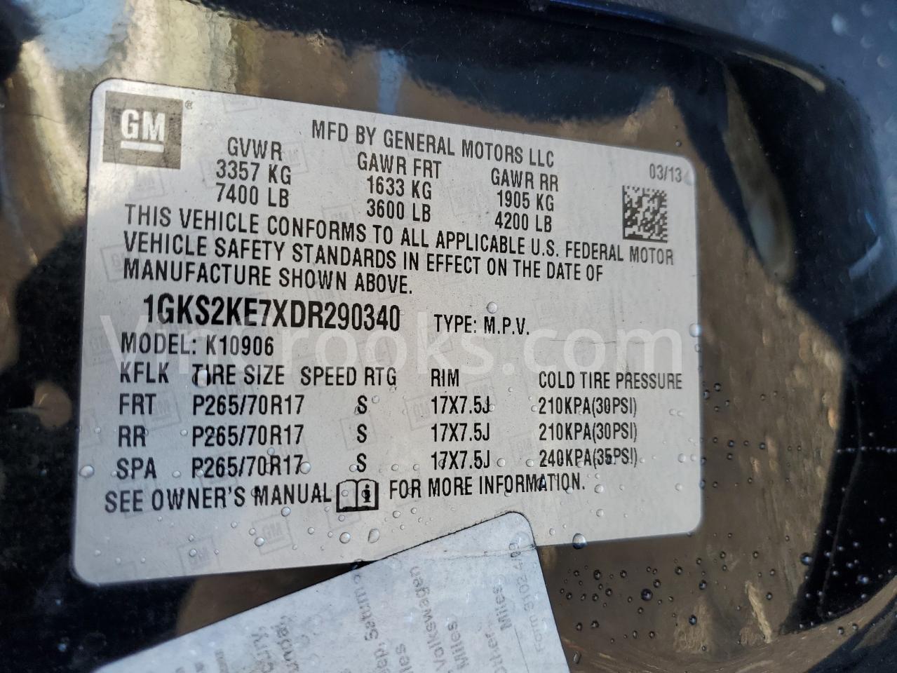 1GKS2KE7XDR290340