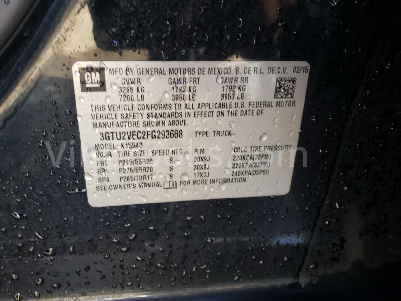 3GTU2VEC2FG293688