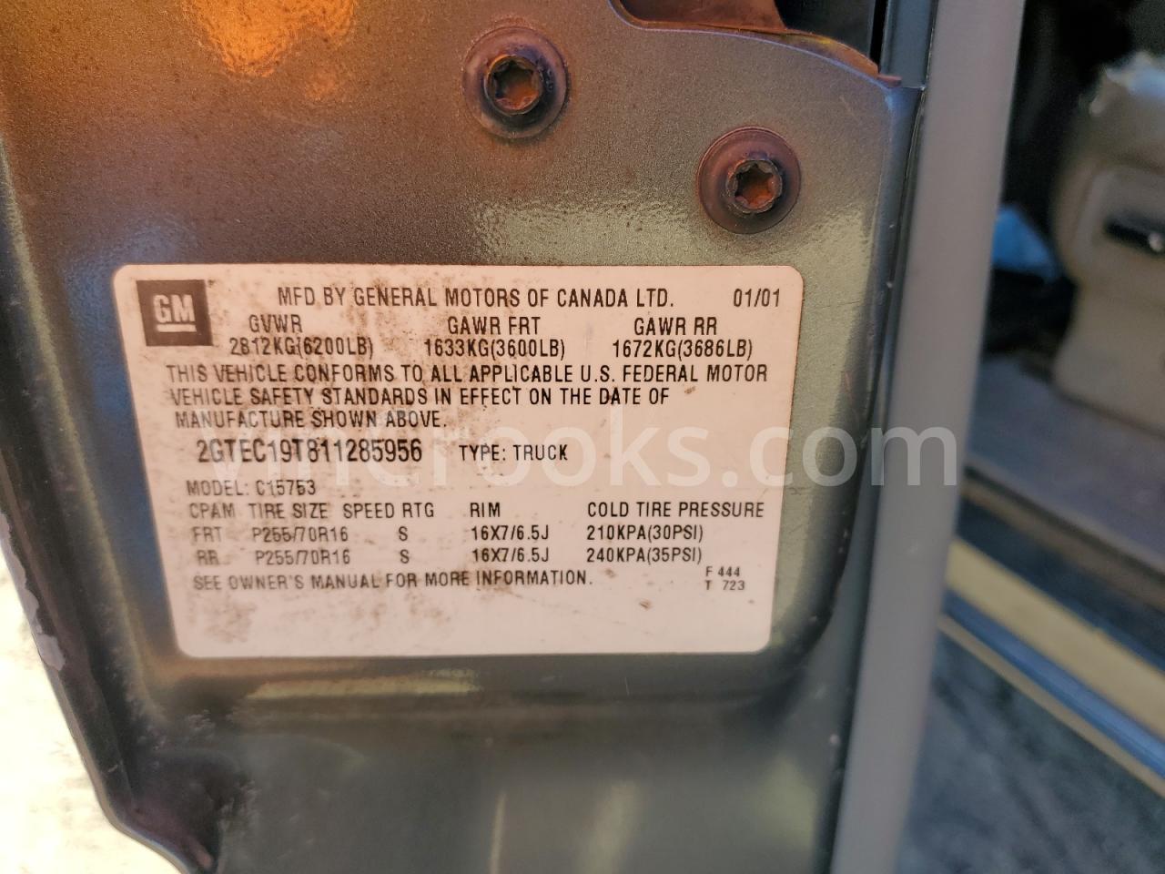 2GTEC19T811285956