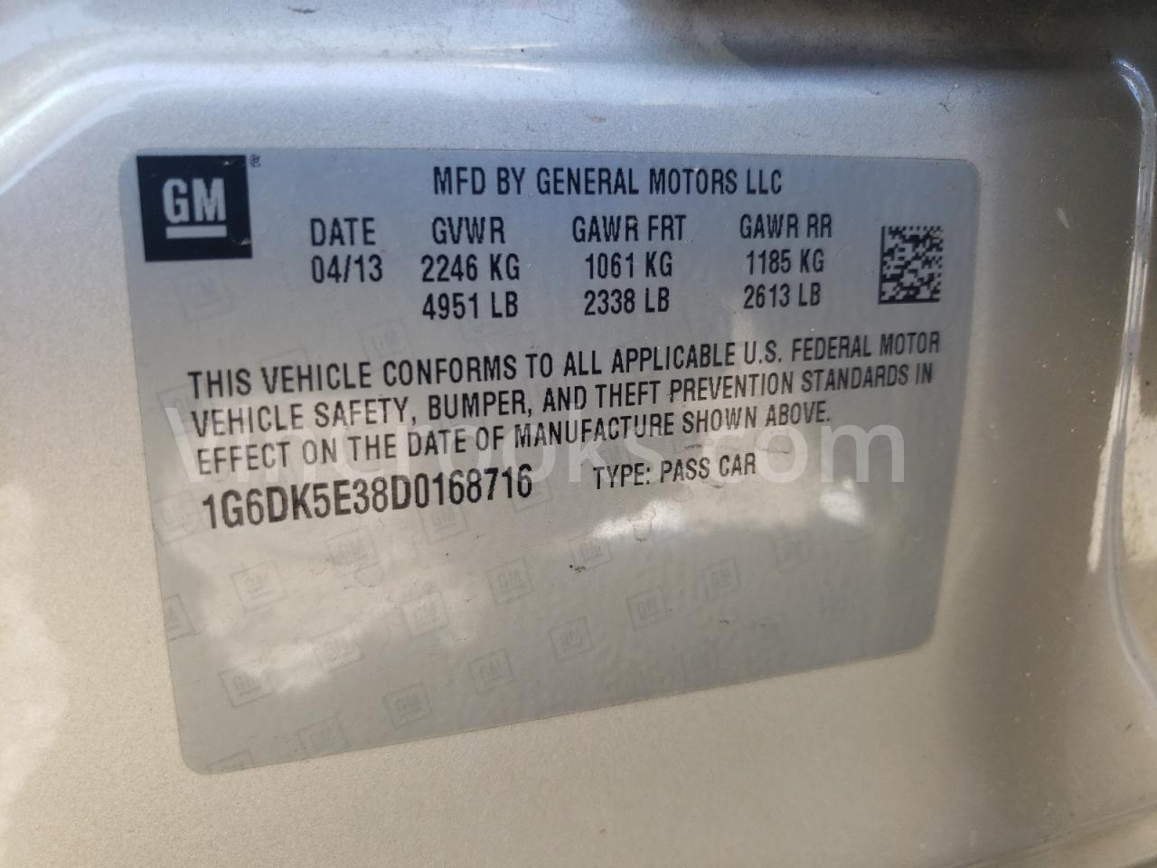 1G6DK5E38D0168716