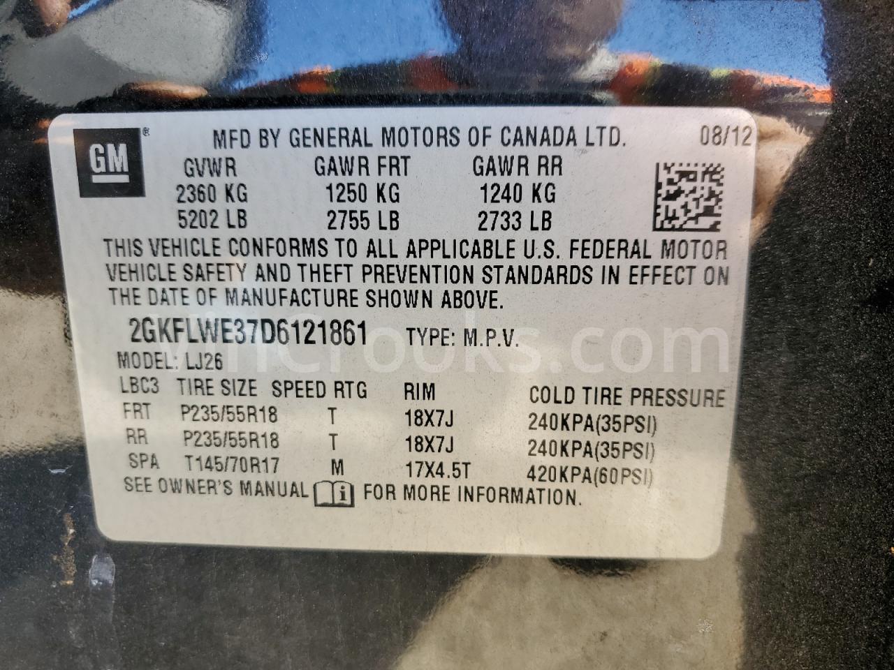 2GKFLWE37D6121861
