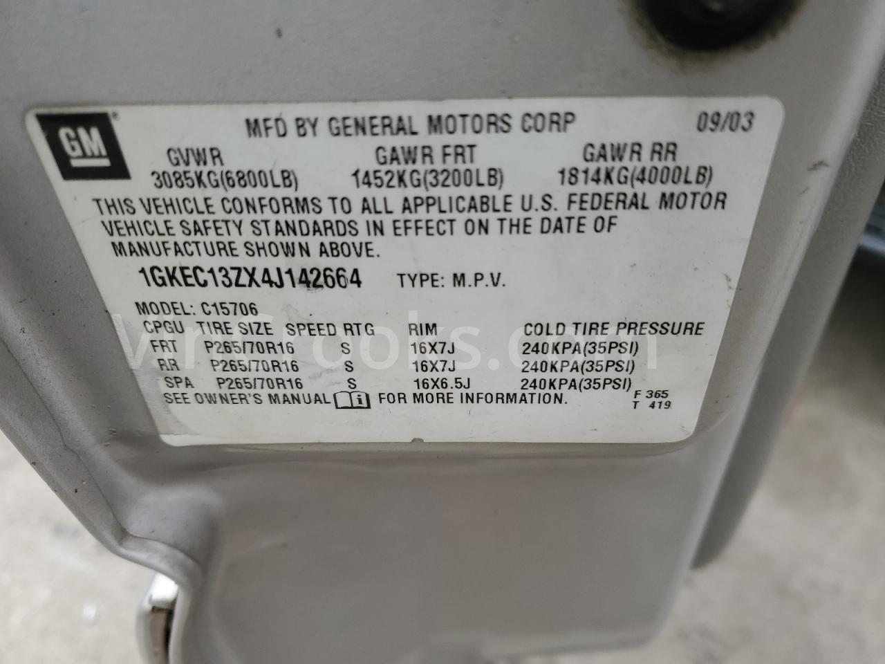 1GKEC13ZX4J142664