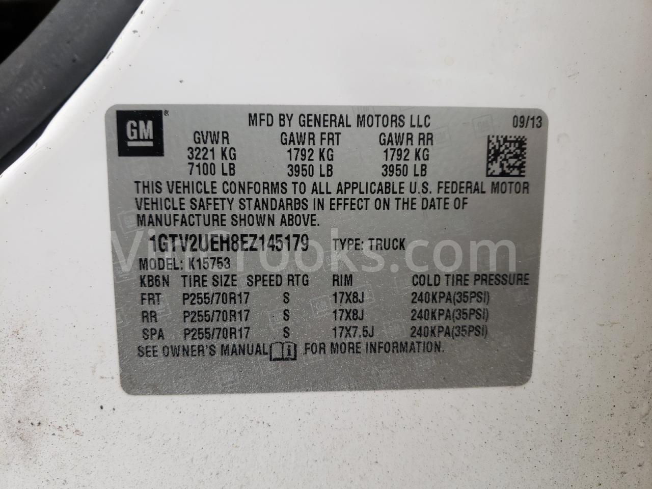 1GTV2UEH8EZ145179