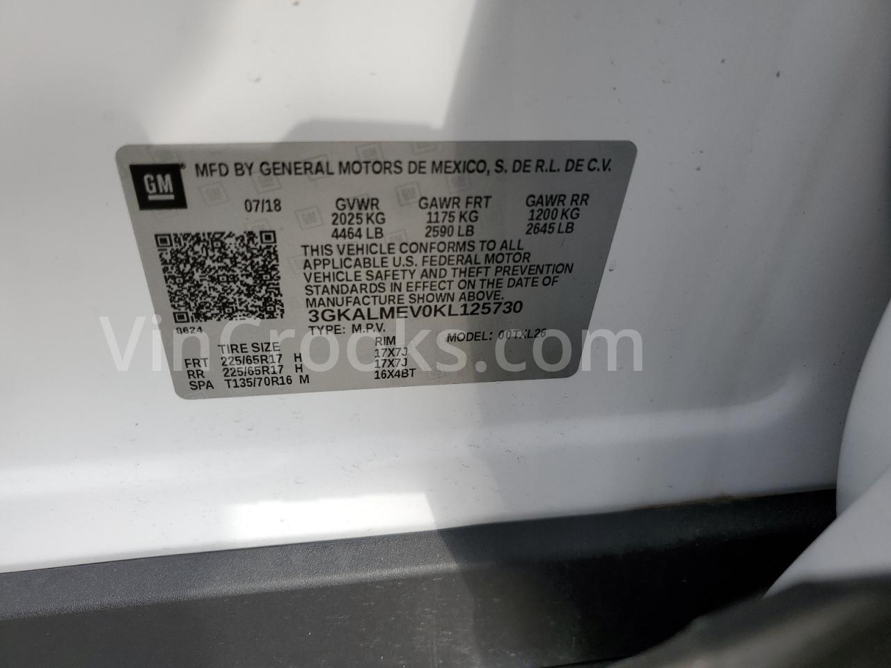 3GKALMEV0KL125730