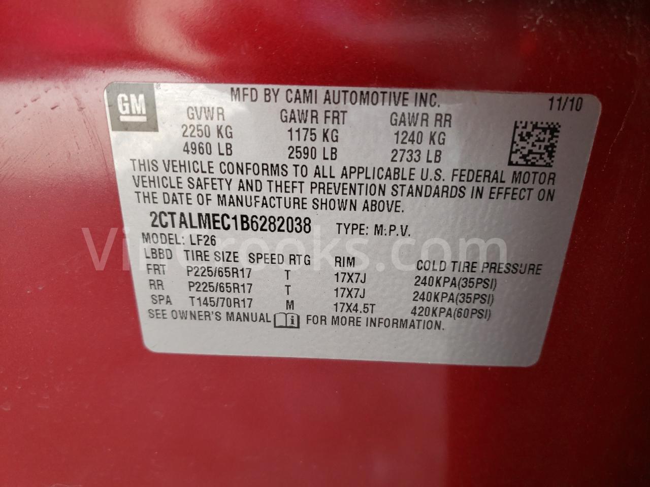 2CTALMEC1B6282038
