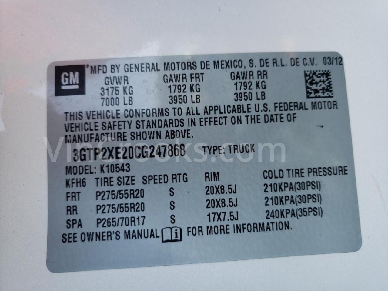 3GTP2XE20CG247868