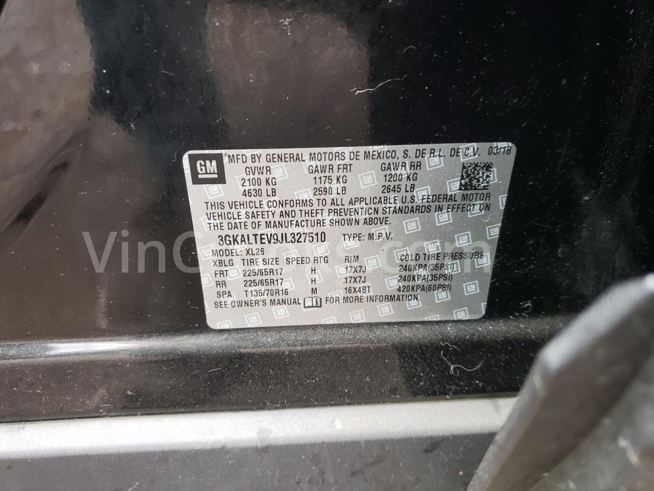3GKALTEV9JL327510