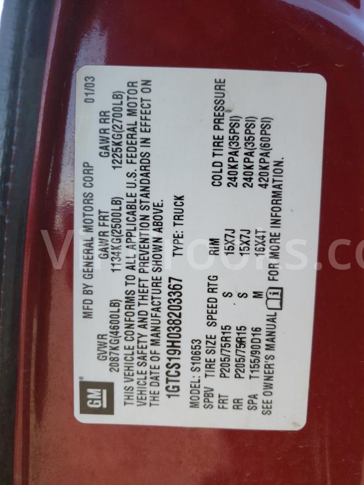 1GTCS19H038203367