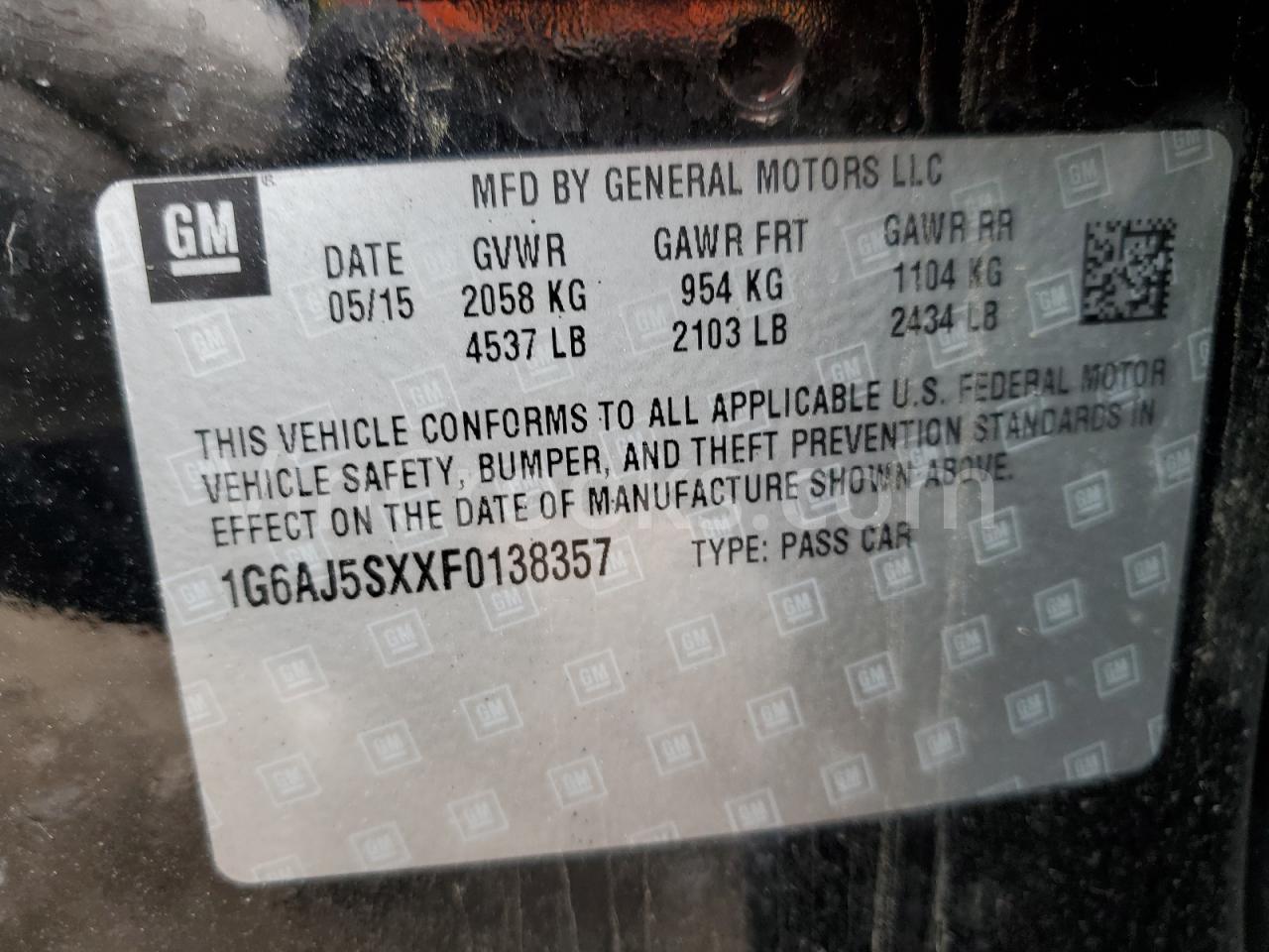 1G6AJ5SXXF0138357