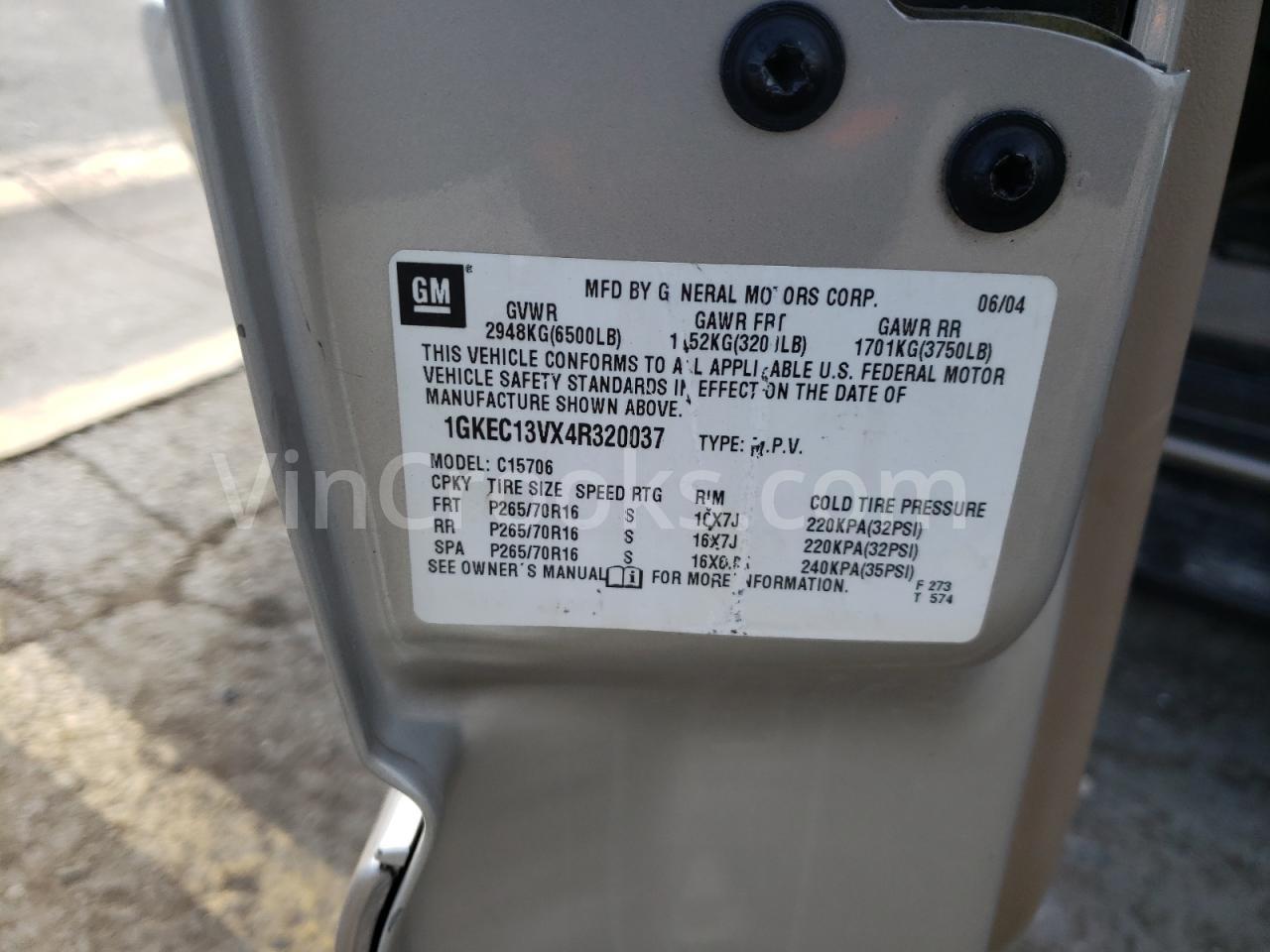 1GKEC13VX4R320037