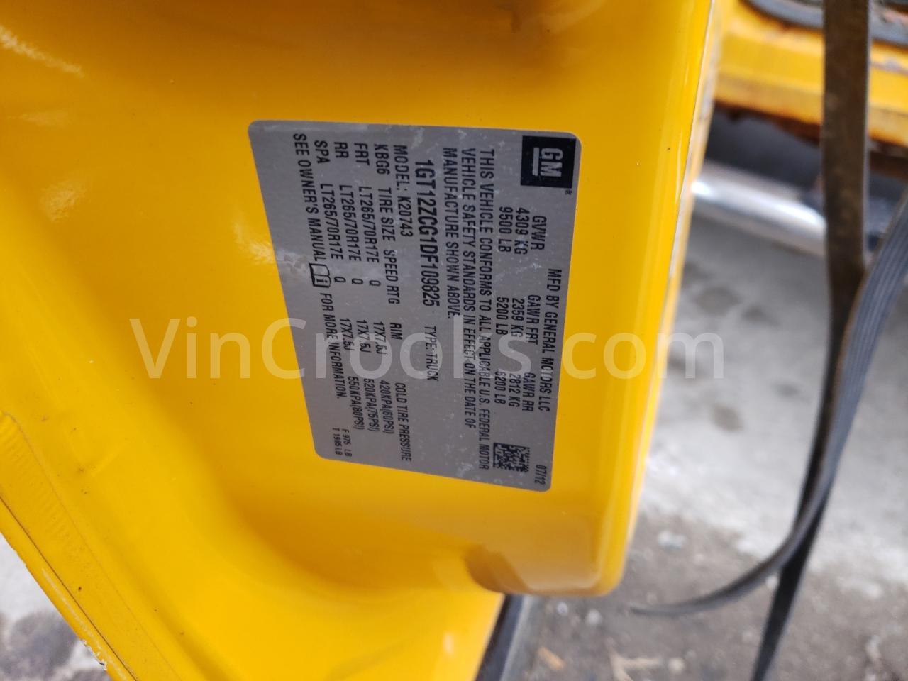 1GT12ZCG1DF109825