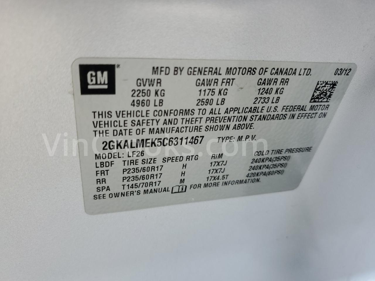 2GKALMEK5C6311467