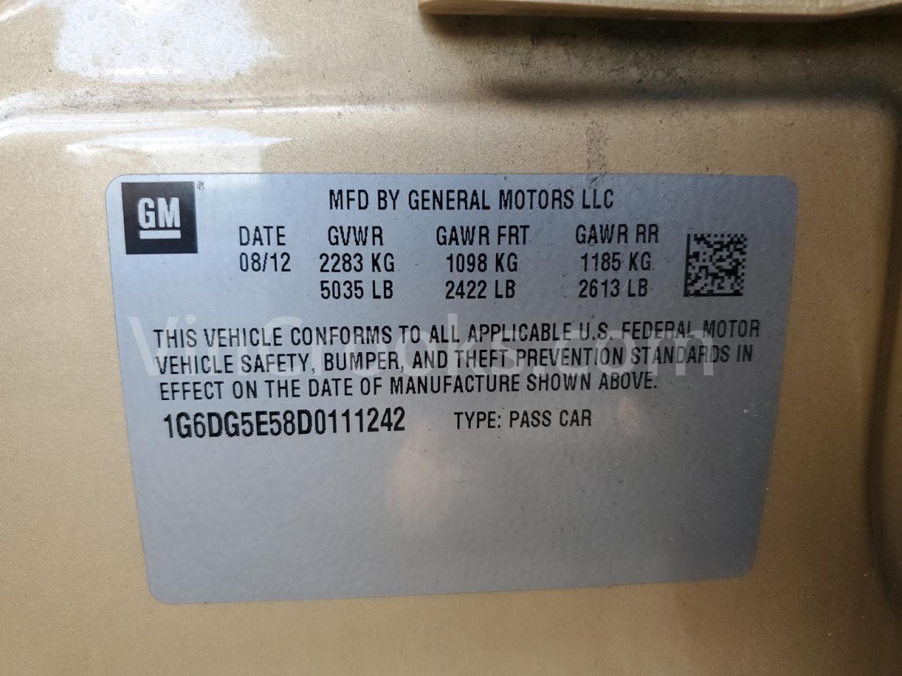 1G6DG5E58D0111242